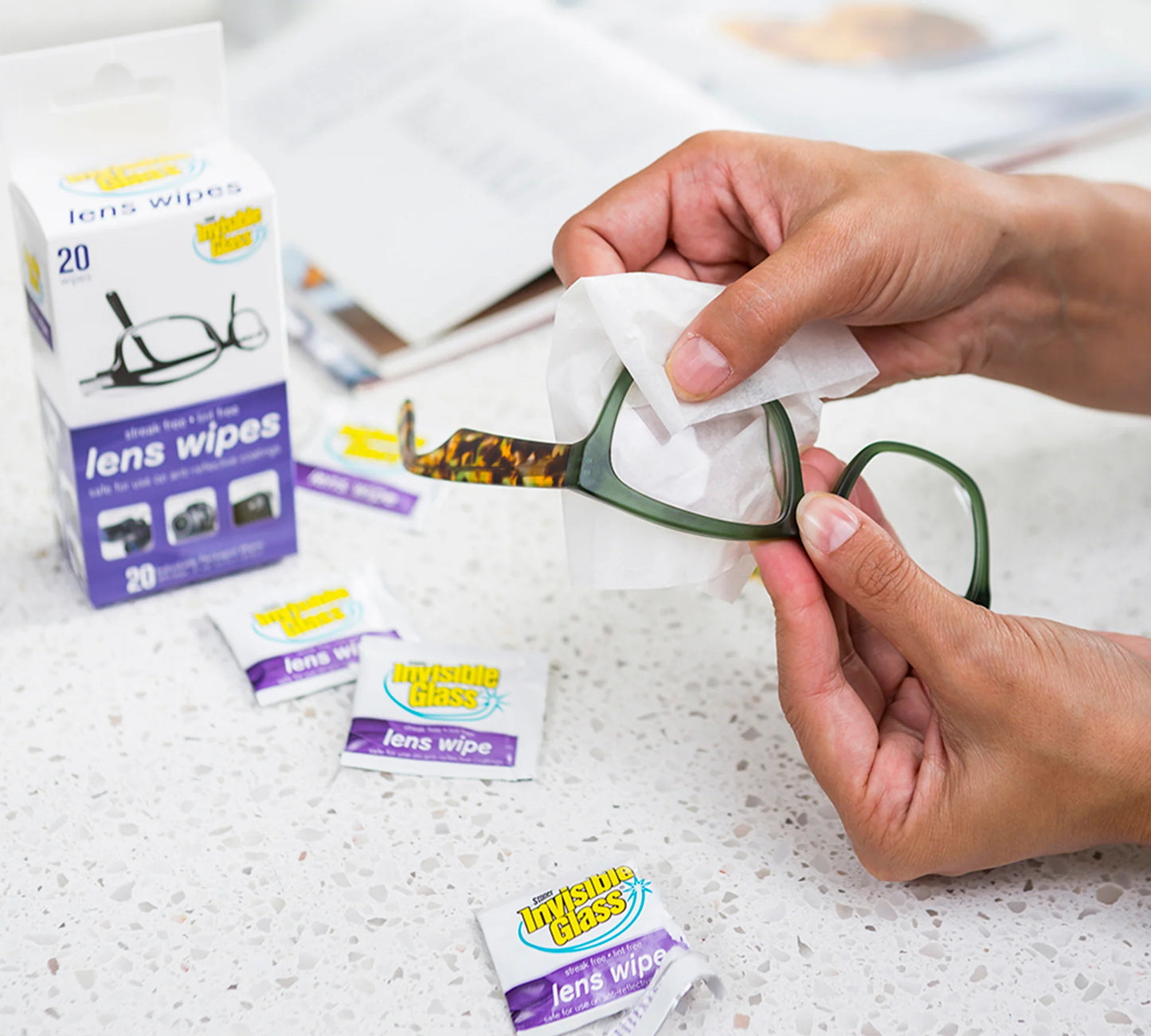 Invisible Glass Lens Wipes