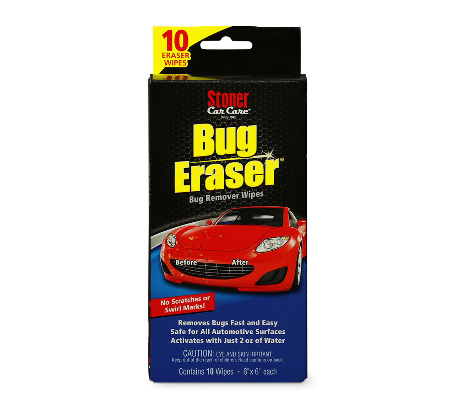 Stoner Car Care Bug Eraser Wipes
