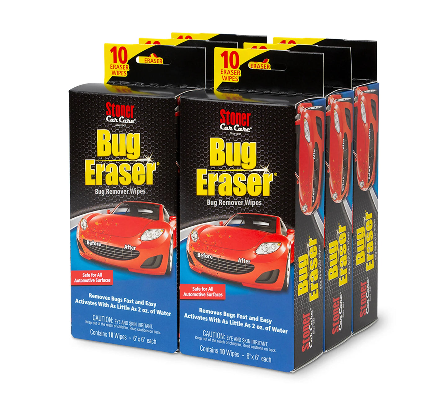 Stoner Car Care Bug Eraser Wipes