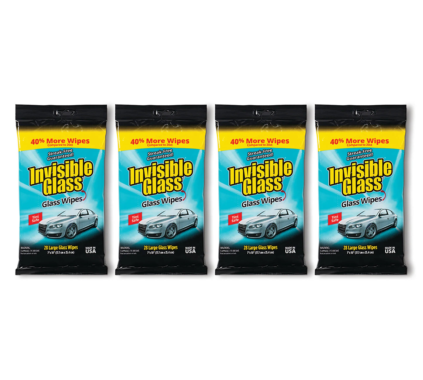 Invisible Glass Wipes Flat Pack