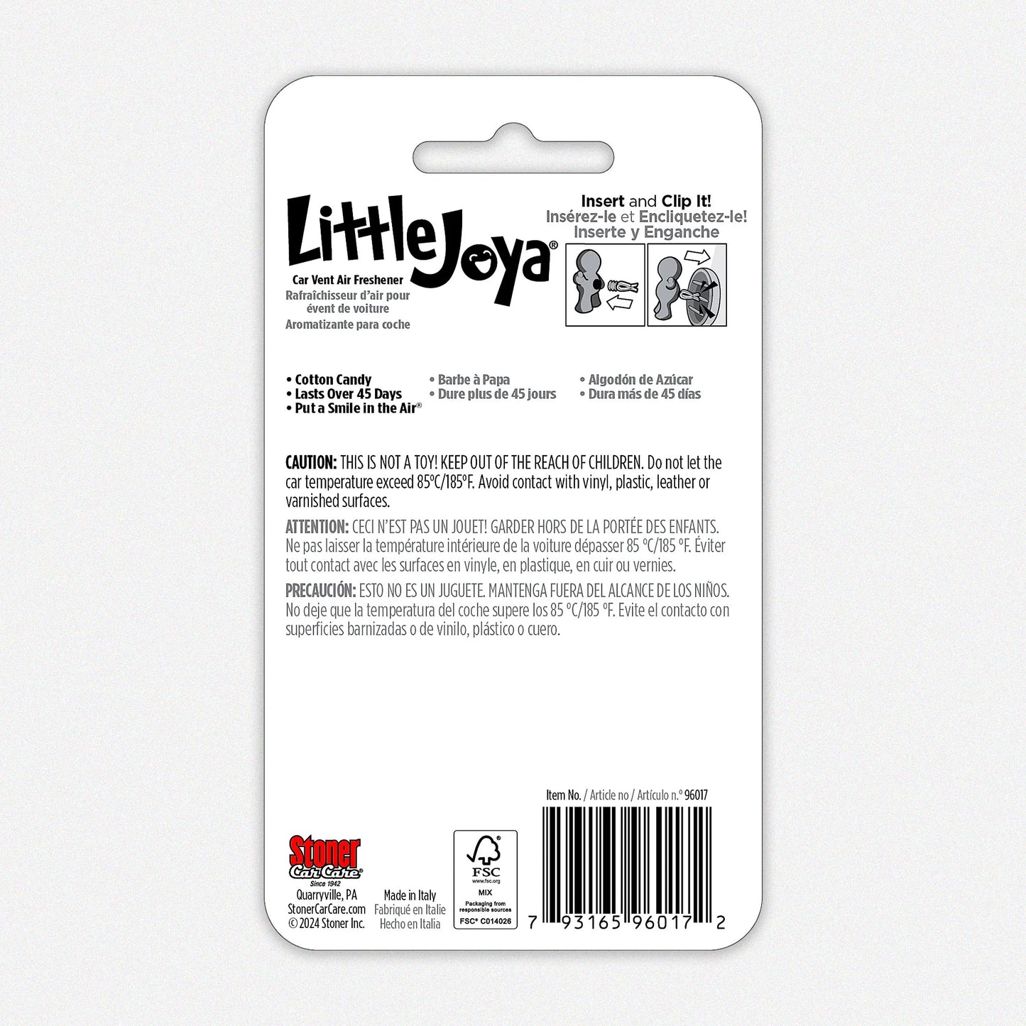 Little Joya Car Air Freshener (Cotton Candy)