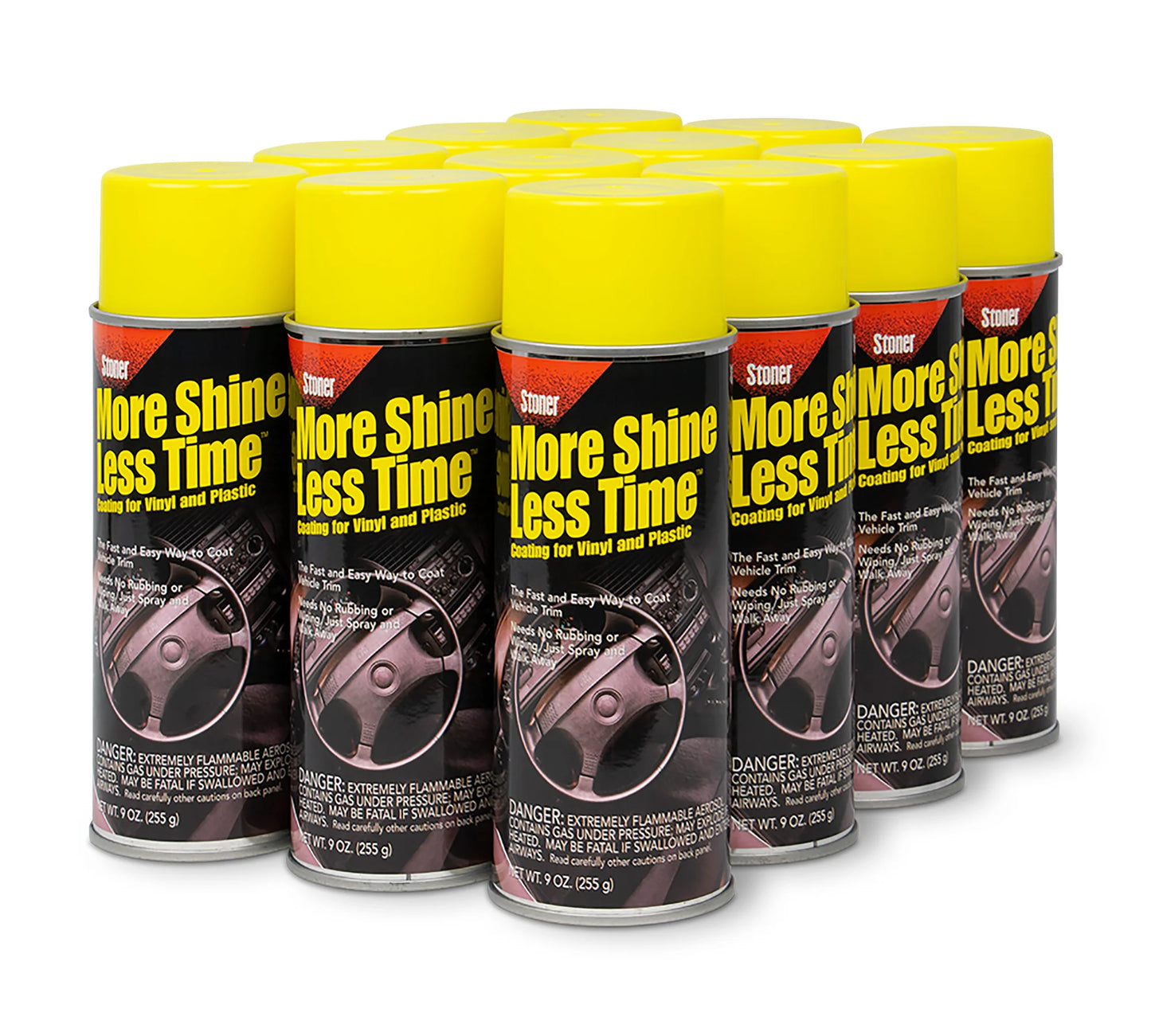 Stoner More Shine Less Time for Vinyl, Plastic & Rubber 9oz