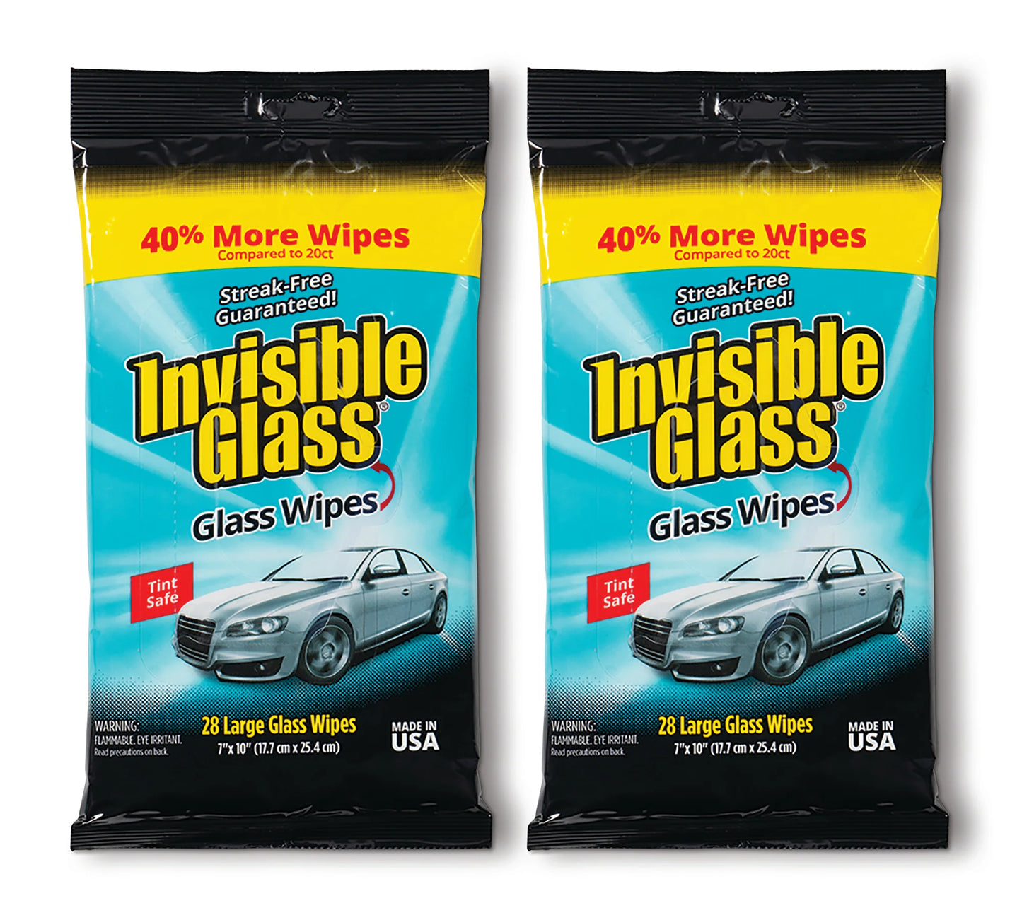 Invisible Glass Wipes Flat Pack