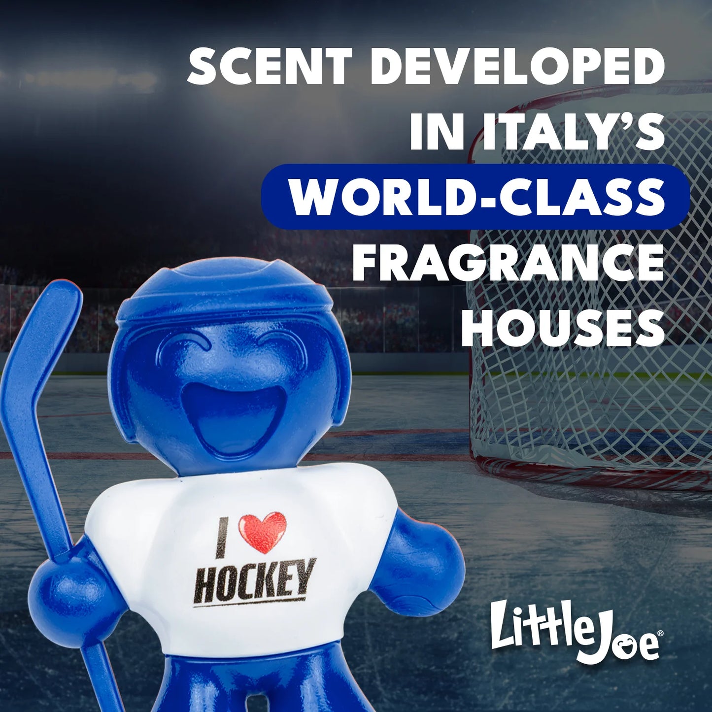 Little Joe Air Freshener - I Love Hockey (New Car)