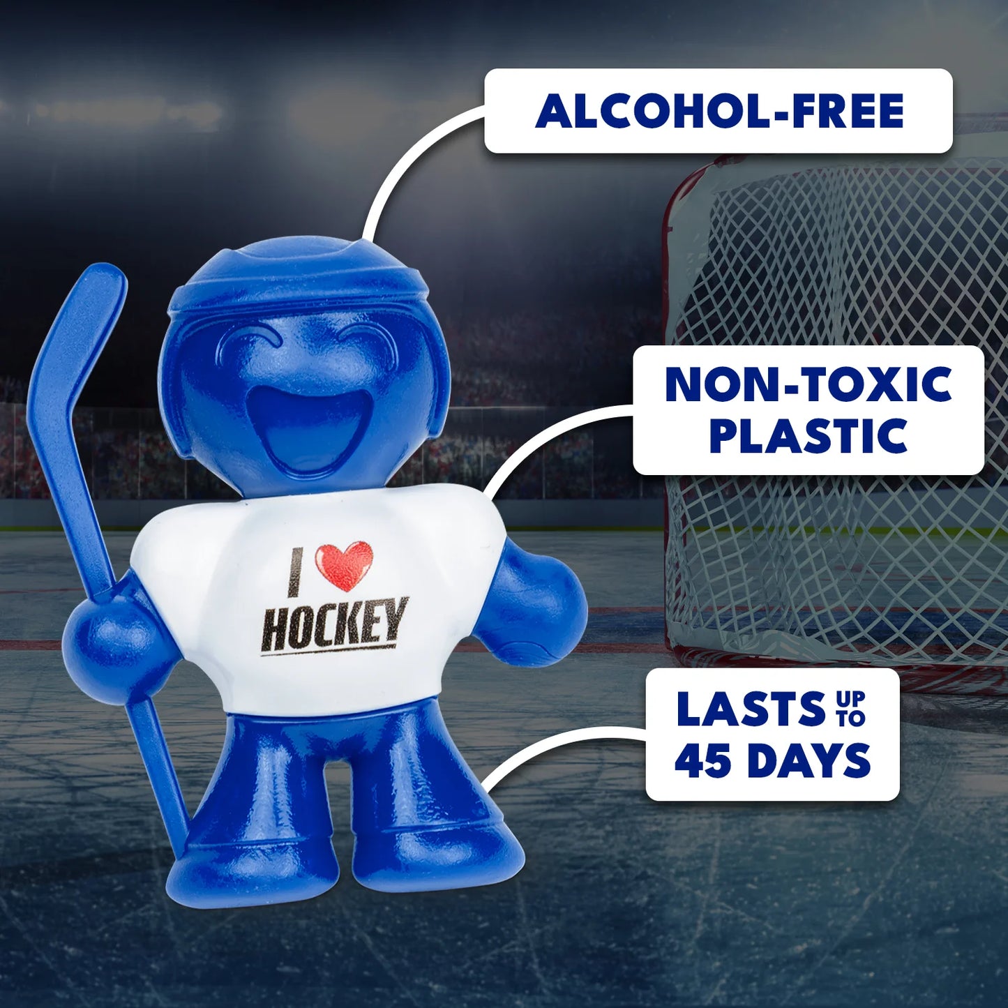 Little Joe Air Freshener - I Love Hockey (New Car)