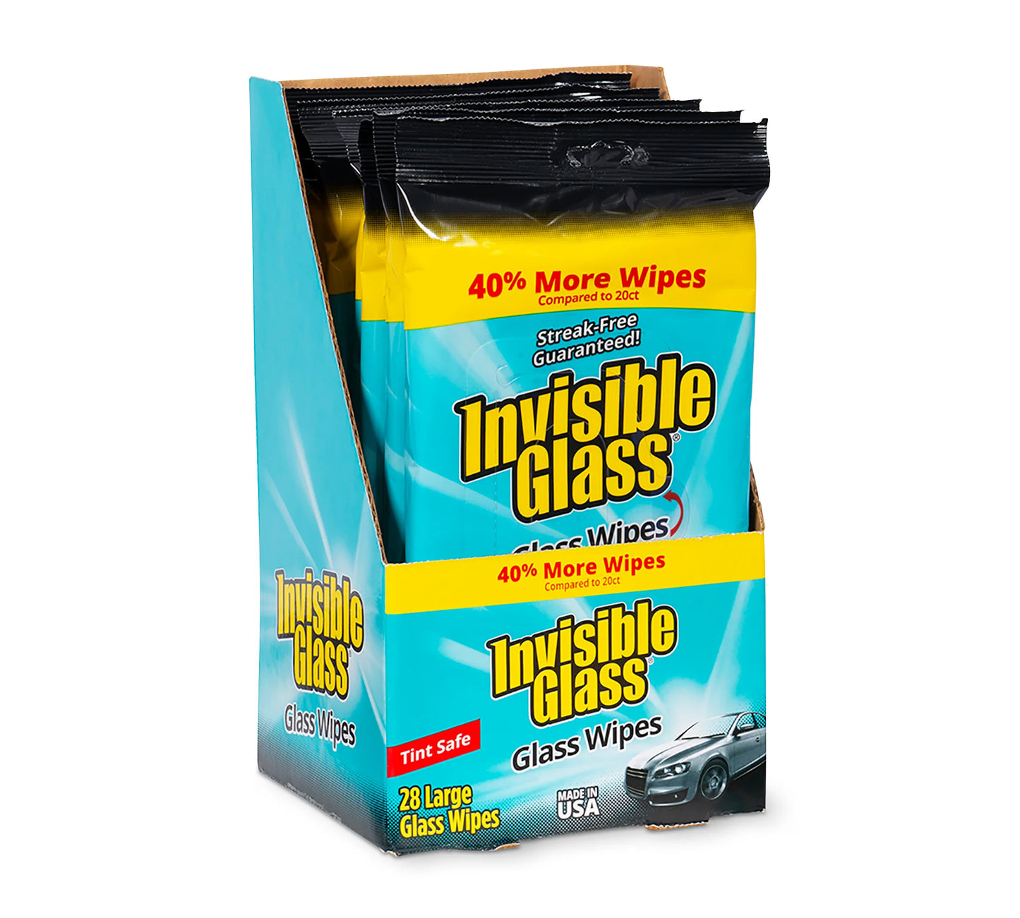 Invisible Glass Wipes Flat Pack