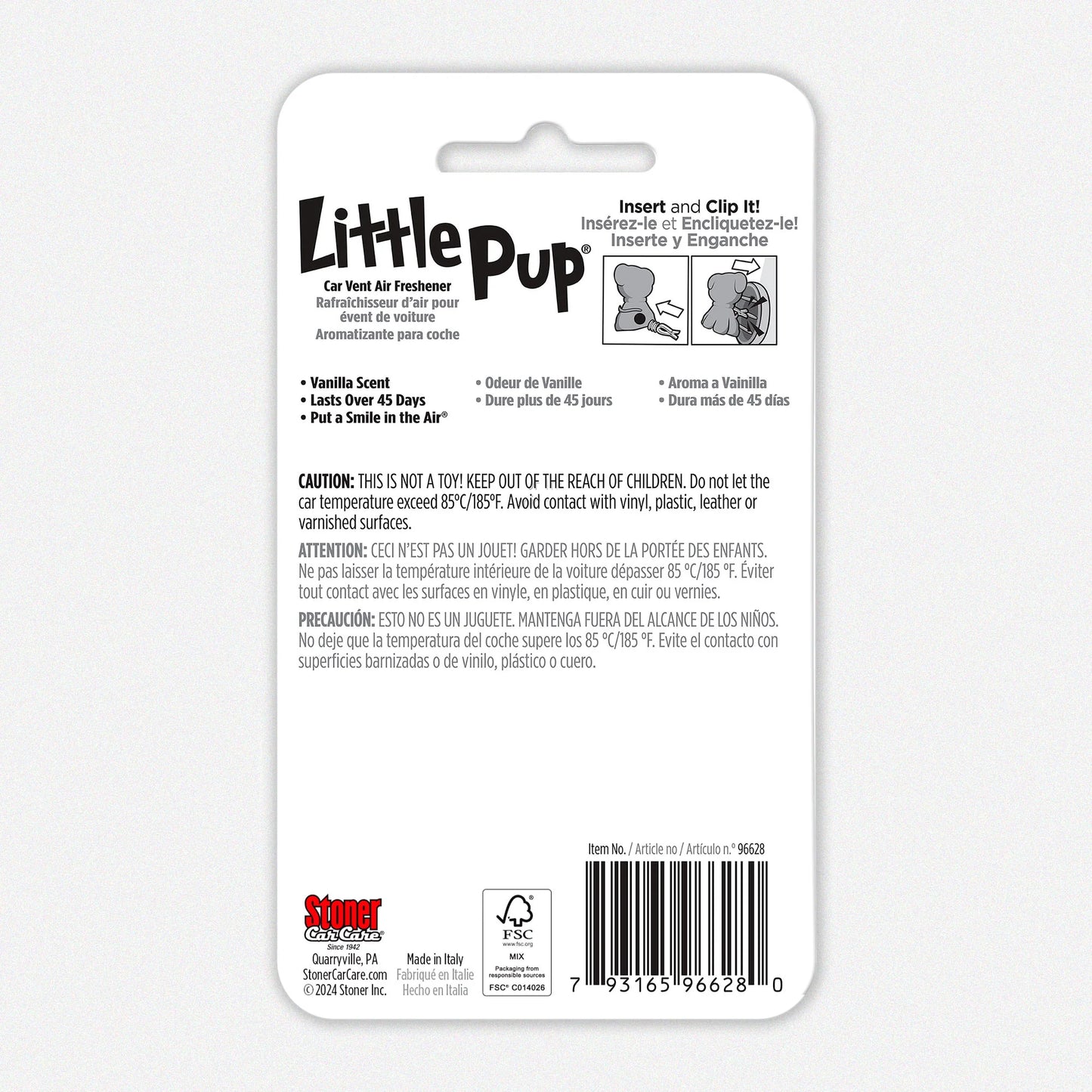 Little Pup Car Air Freshener (Vanilla)