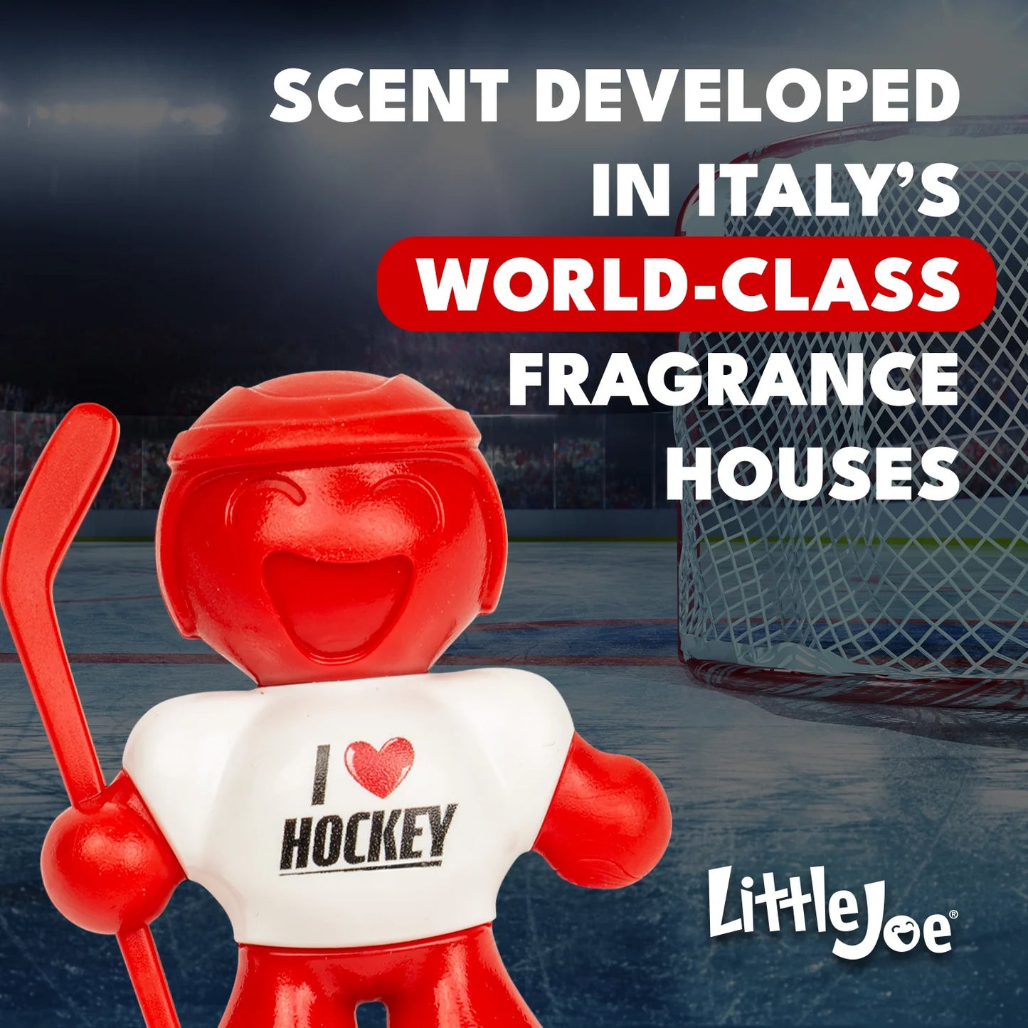 Little Joe Air Freshener - I Love Hockey (New Car)