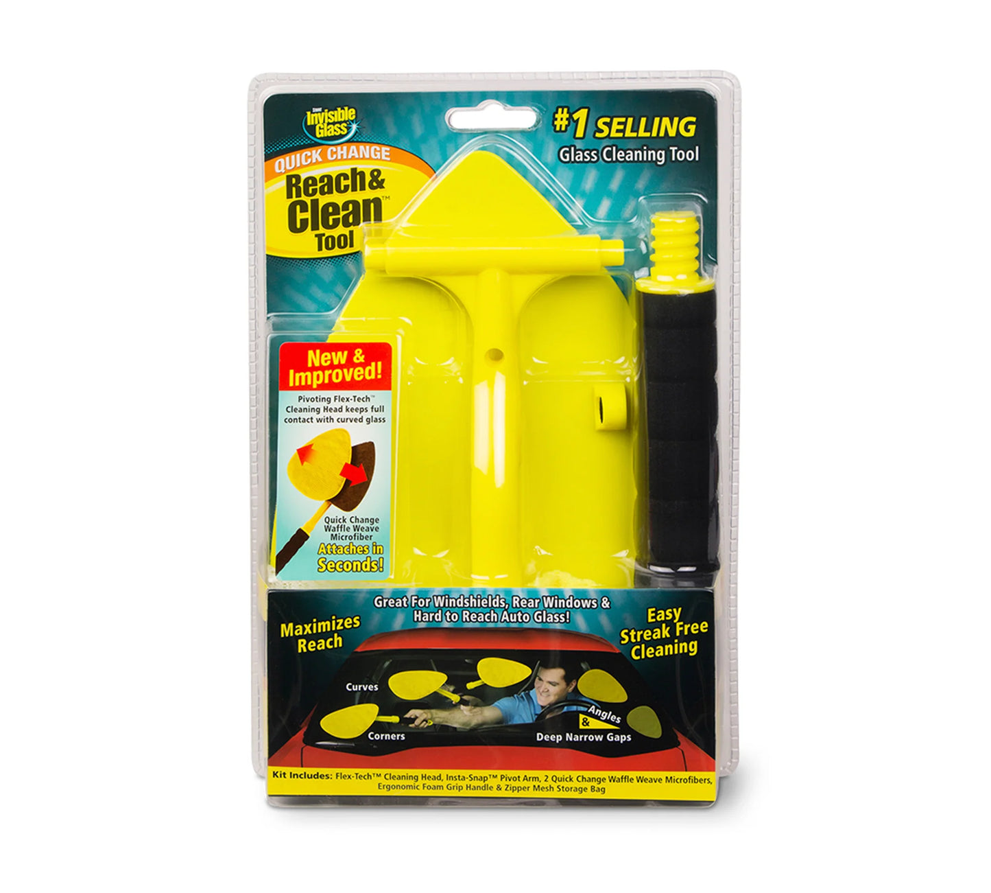 Invisible Glass Quick Change Reach & Clean Tool